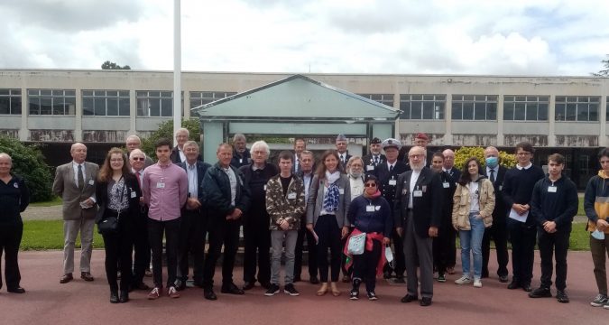 formation des porte-drapeaux à Saint Cyr Coetquidan